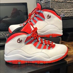 Air Jordan 10 Retro City Pack - Chicago Men's Size 11  Red/White